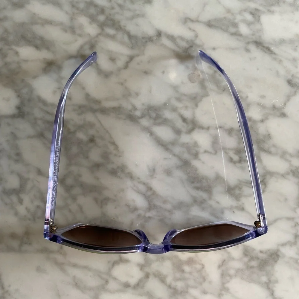 Oakley Frogskin Sunglasses Gen 1 Made in Japan Crystal Clear Orange Iridium Lens